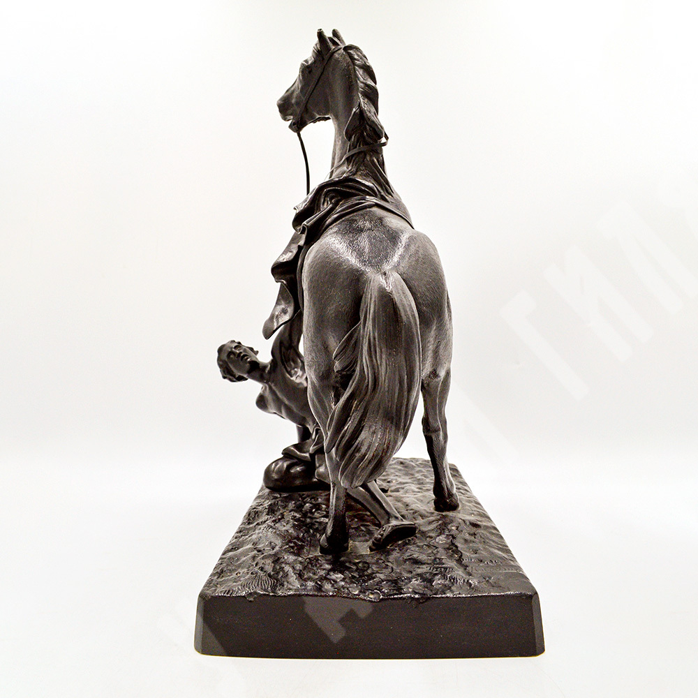 Конь с водничим. Скульптурная композиция..Чугун. по модели  СССР, Каслинский завод. 1953 г.