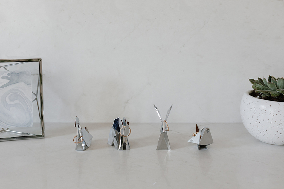 Держатель для колец Origami кролик хром, Umbra