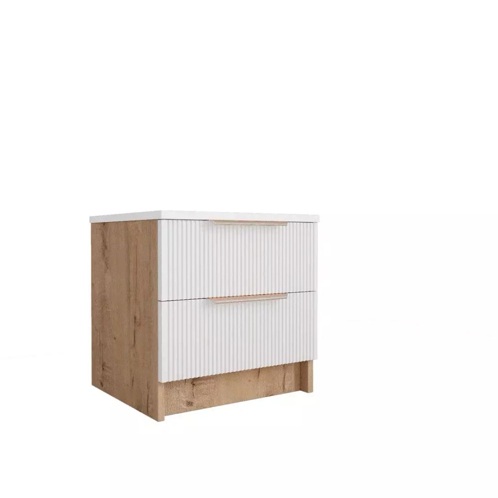 Тумба «Лавис» ТД 400.1 (дуб бунратти/белый софт), ЛДСП\МДФ, ДСВ Мебель