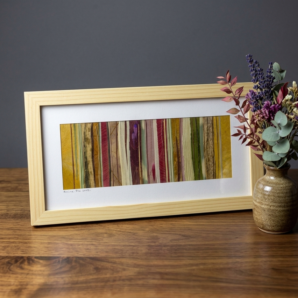 Картина из растений “Листики и травки”