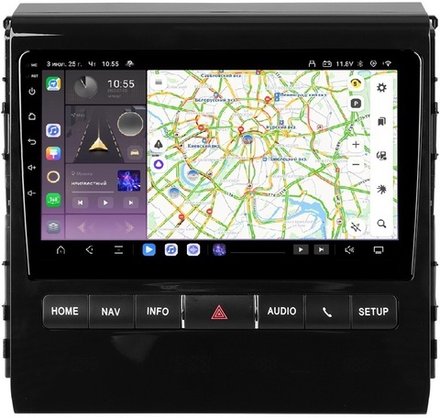 Магнитола для Toyota Land Cruiser 200 2015-2021 (с JBL и 360) - Carmedia HP-T9619 QLed, Android 13, TS20, CarPlay, SIM-слот
