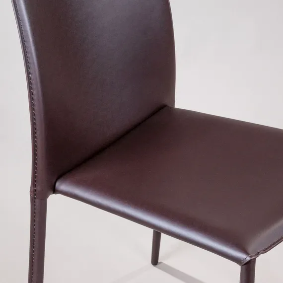 Стул Rolf темно-коричневая кожа