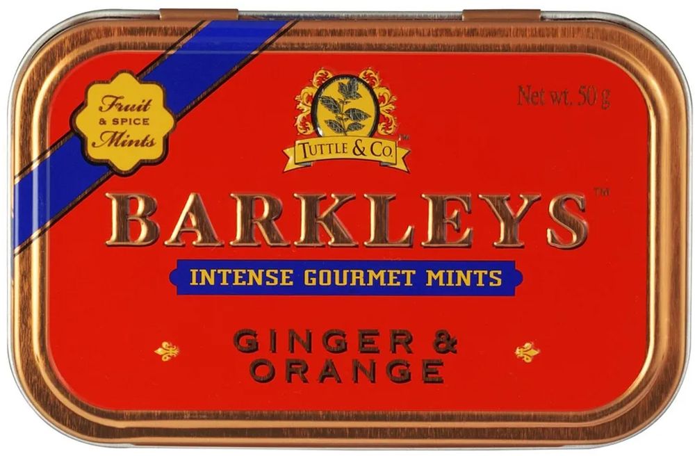 Конфеты BARKLEYS Mints Имбирь Апельсин 50г