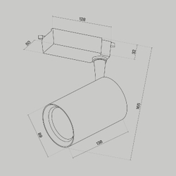 Трековый светильник Maytoni Technical TR003-1-15W4K-M-B