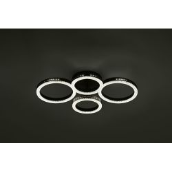 Светильник потолочный светодиодный Rivoli   6191-201 LED 75Вт 3000-6000К чёрный с пультом