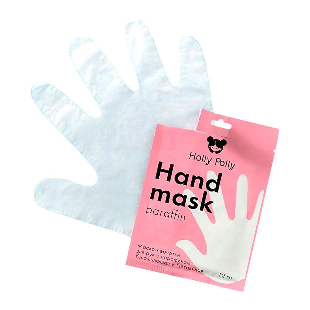 Holly Polly Маска-перчатки для рук c парафином, увлажняющая и питающая