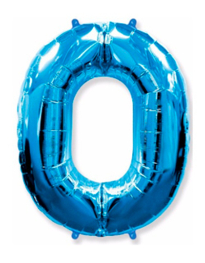 Цифра "0" Синий