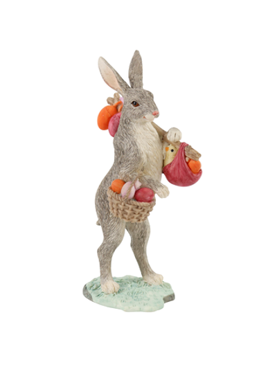 Декор "Кролик с корзинкой" 10x7x20,5см