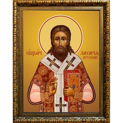 Захария Прусский священномученик. Икона на холсте.