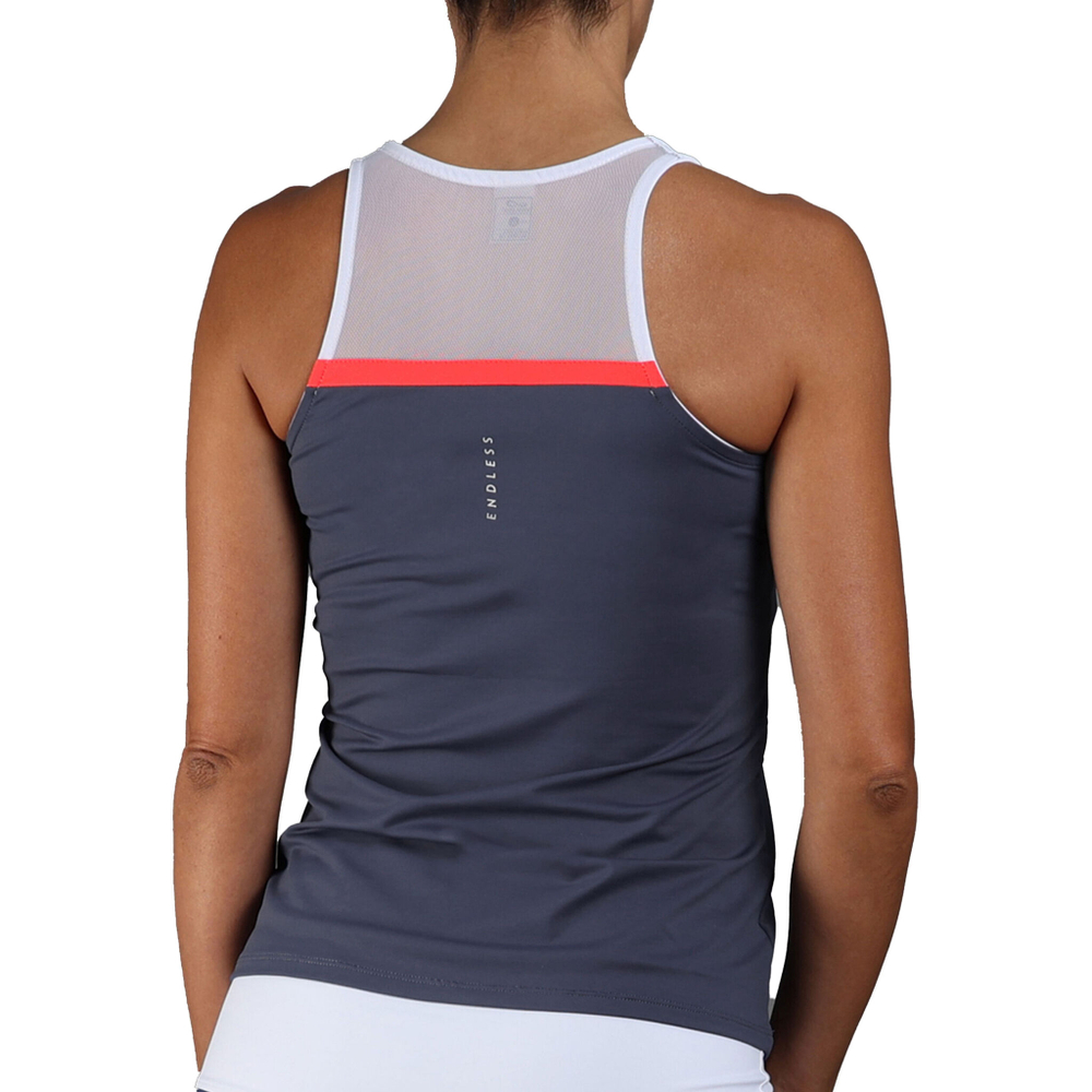 Женская теннисная майка Endless Lace Tank Top Women - Dark Blue, White