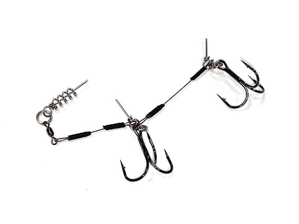 Оснастка STINGER RIG (HITFISH), M#1 нагр. 20кг оснащ. тройниками (1шт/уп)