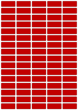 Виниловые наклейки для маркировки Policomprint М8, 25х10 мм. 80 шт.