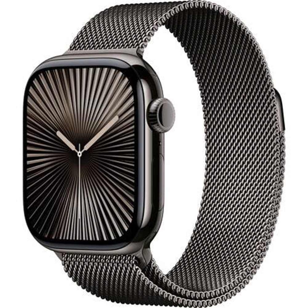 Apple Watch 10 42mm S/M Титан Графитовые Ремешок Milanese Графитового Цвета