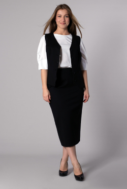 Юбка женская 4177зп-65, черный #234Чб014177зп-65