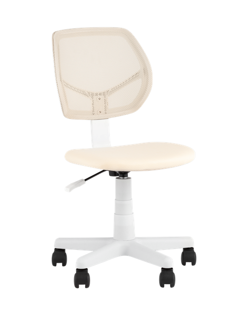 Кресло компьютерное детское ЛОЛО бежевый пластик белый