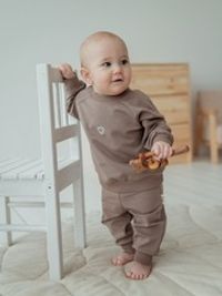 Свитшот облегченный "Кокос" с вышивкой 0+