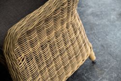 "Равенна" плетеное кресло из искусственного ротанга, цвет соломенный
