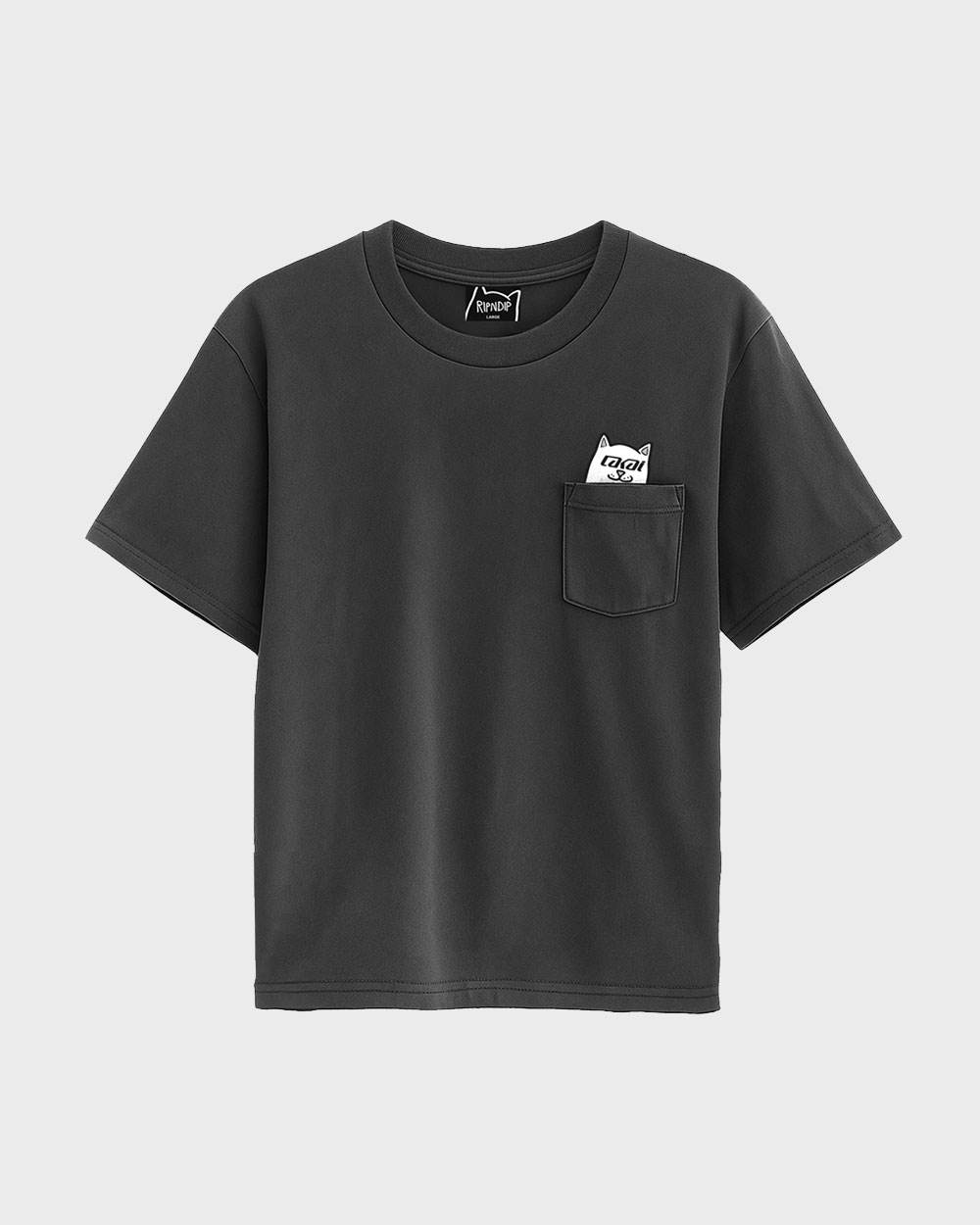 Футболка LAKAI X RIPNDIP Lord Nerm Pocket Tee Dark Grey