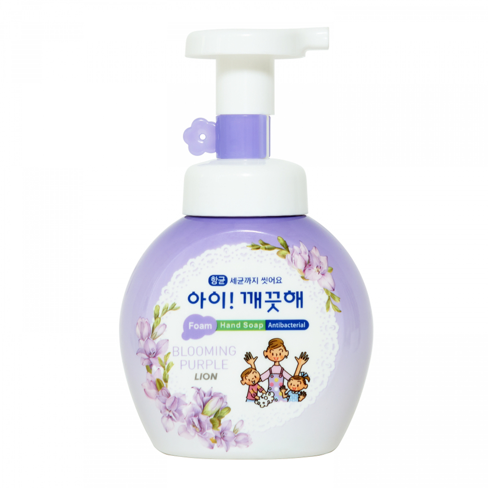 LION Ai kekute Foam handsoap blooming purple 250ml Жидкое пенное мыло для рук с ароматом фиалки 250мл