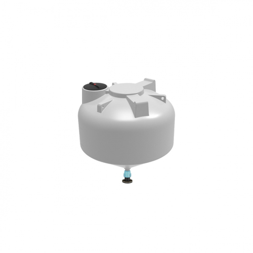 Емкость ЦКТ 3000л с патрубком 110 мм с фланцем белая ЭкоПром ФМ/ЦКТ 3000 л. вертикальная конусообразная (1910x1910x2080см;85кг;Белый) - арт.557775