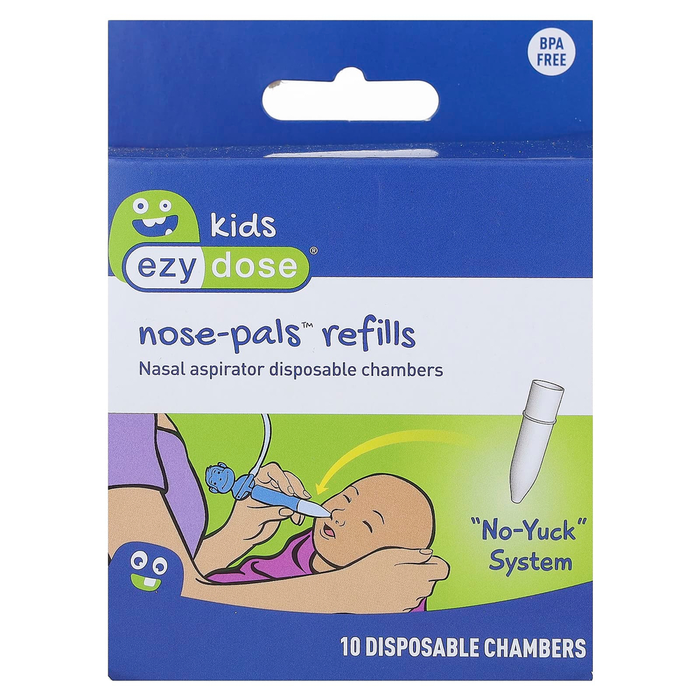 Ezy Dose, Kids, сменные капсулы Nose-Pals, 10 одноразовых стаканов