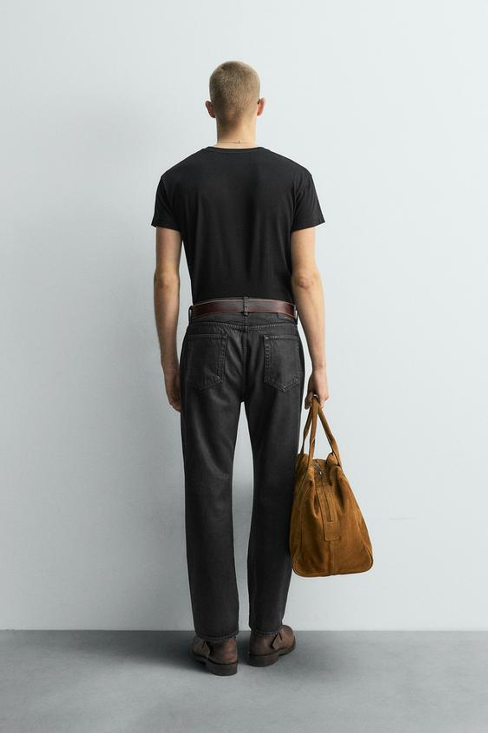 ZARA ДЖИНСЫ ПРЯМОГО КРОЯ ДЛИНОЙ ДО ЩИКОЛОТКИ - LIMITED EDITION, ЧЕРНЫЙ