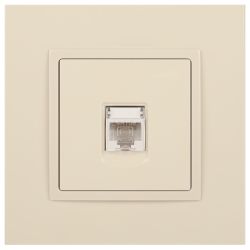 Розетка ЭРА Elegance 14-3107-02 информационная RJ45 IP20 слоновая кость | Elegance Слоновая кость