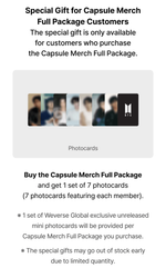 Набор CAPSULE ALBUM MERCH: Capsule Merch Full Package
