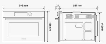 Духова шафа електрична Samsung NQ5B4553FBS/WT