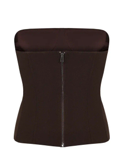 Корсет из костюмной ткани