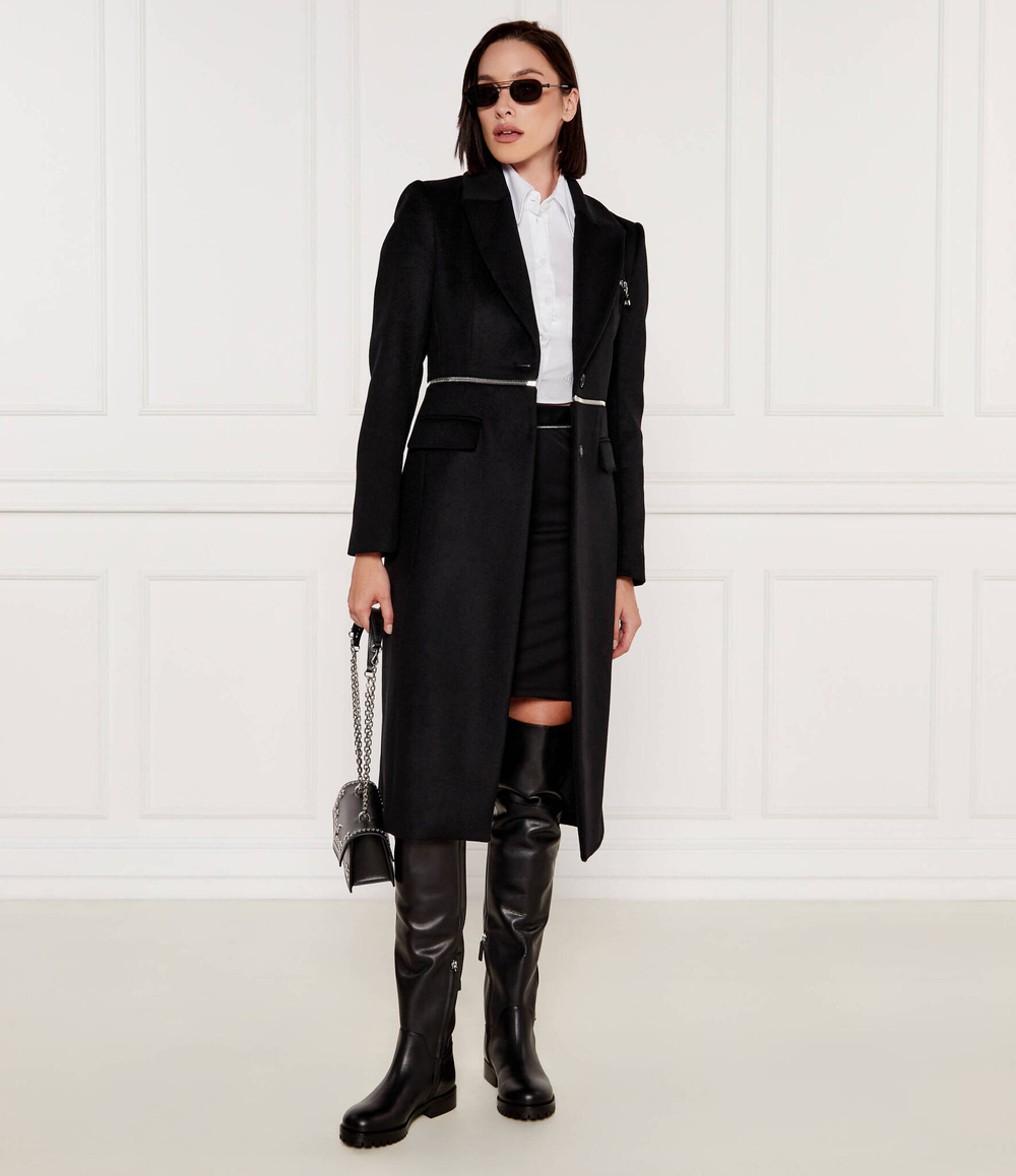 Хлопковое пальто 2в1 Patrizia Pepe - черный(2O0166 A171)