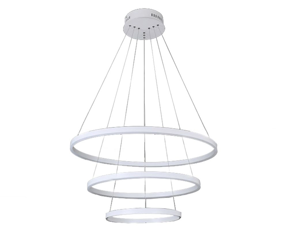 Kink Light 08223,01A(4000K) Подвес димм. Тор белый d80+60+40