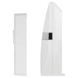 Звонок дверной ЭРА C81 беспроводной белый с серебристым 25 мелодий | Электрозвонки беспроводные