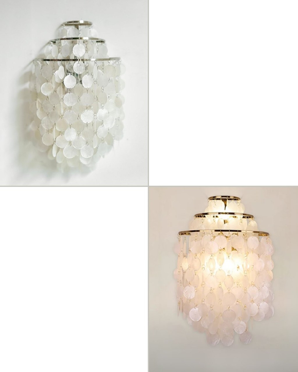 Настенное бра в виде ракушек в балийском стиле