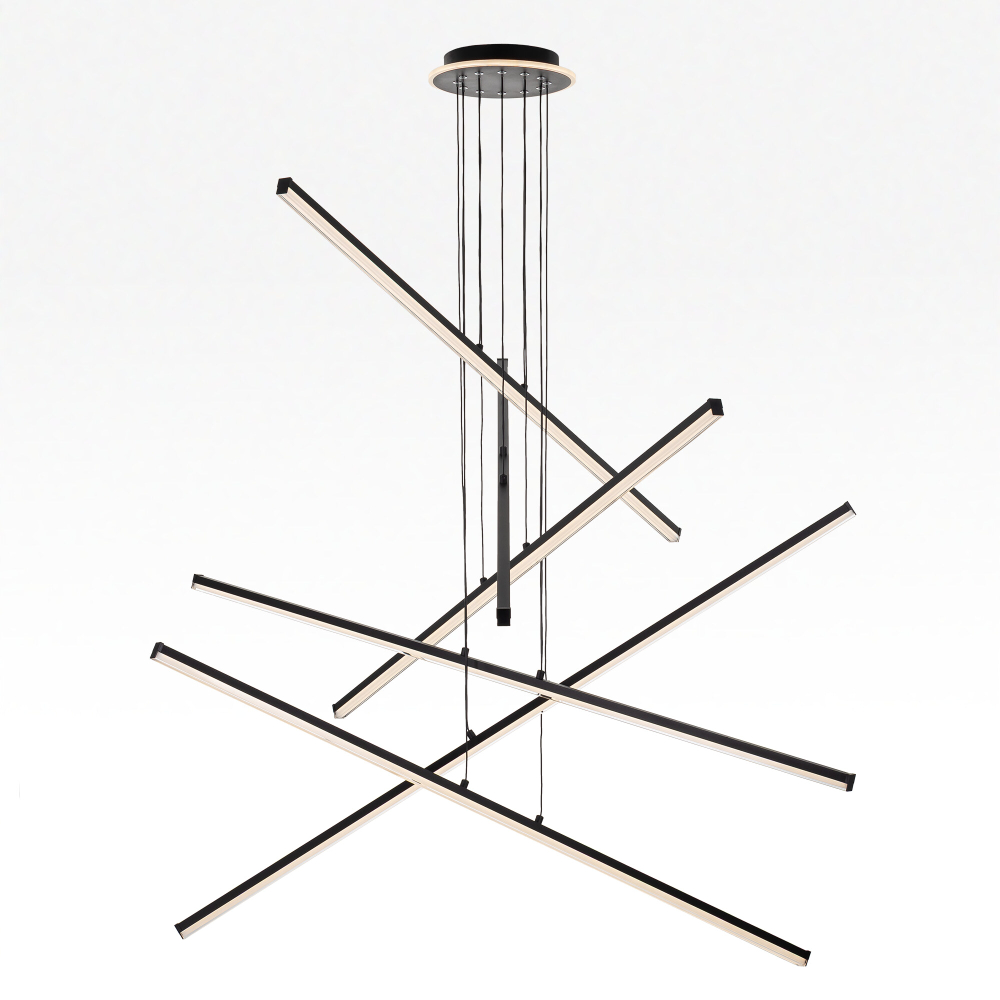 Citilux Trent CL203761 LED Люстра подвесная с пультом Чёрная