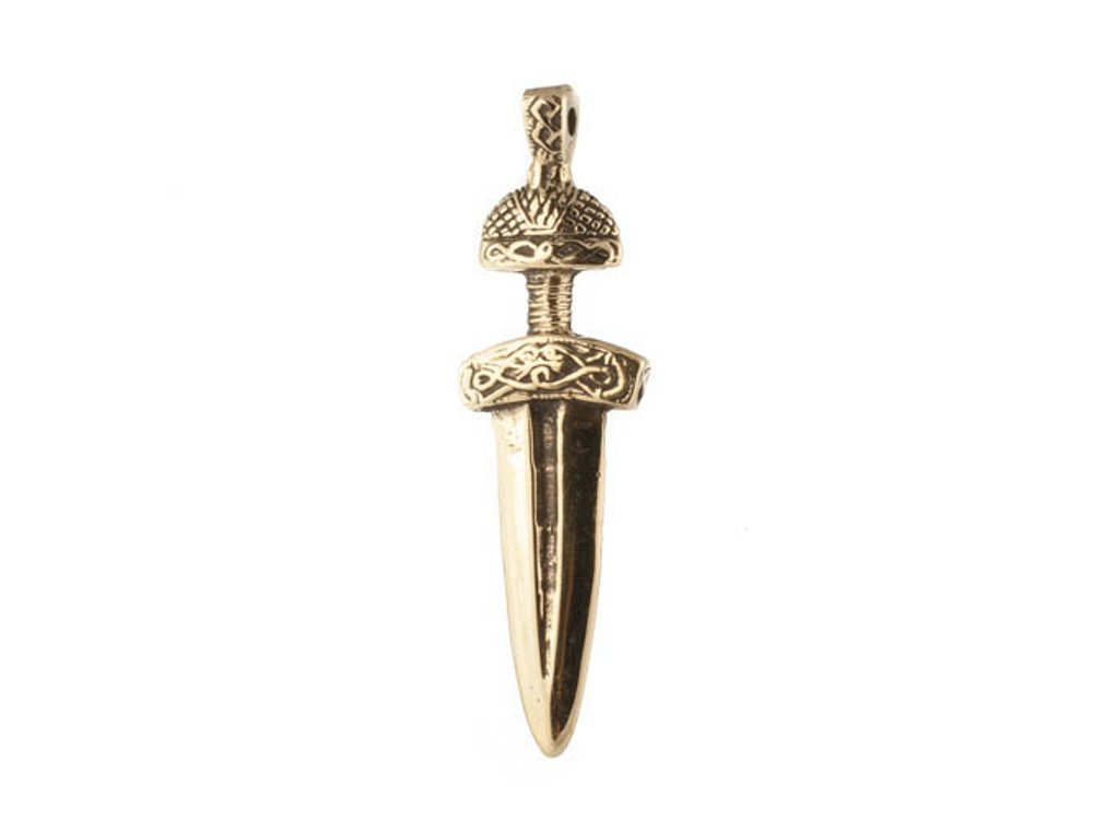 Кулон эльфийский клинок из бронзы RH01544