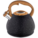 Чайник 3л со свистком, индукция, цвет серый мрамор