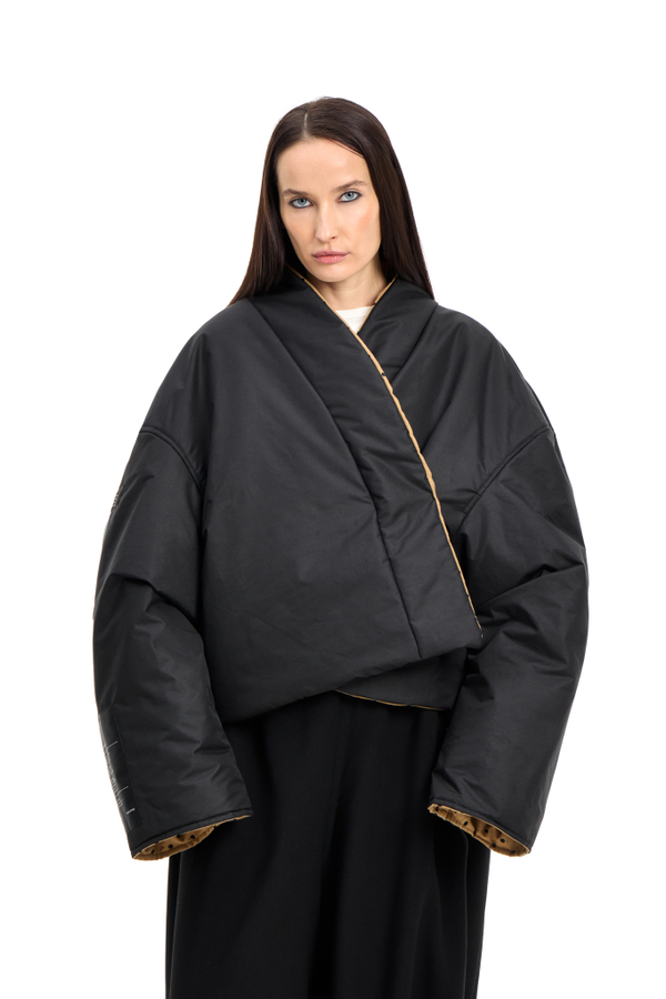 Куртка двусторонняя TULUP camel/black