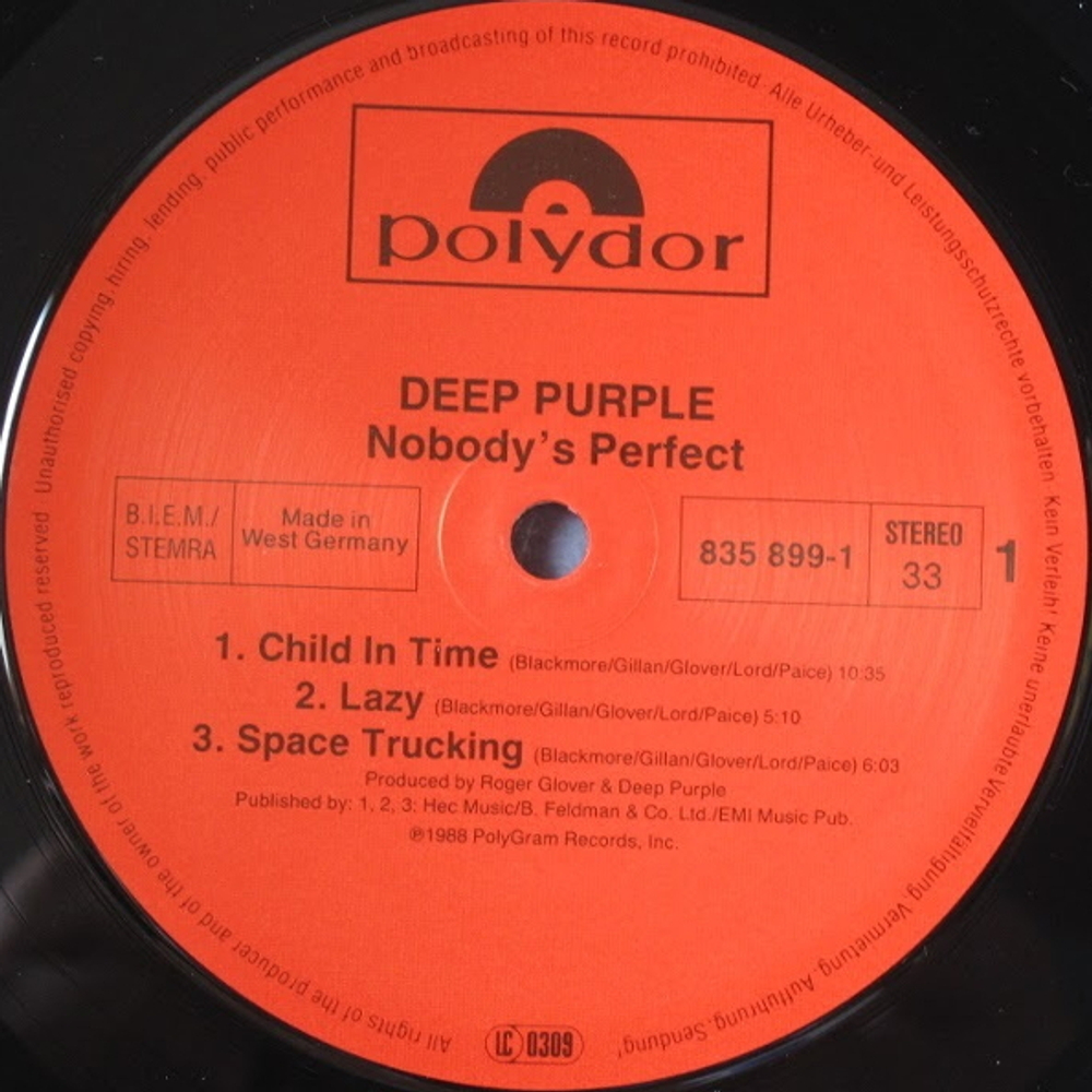 Deep Purple / Nobody's Perfect (2LP)