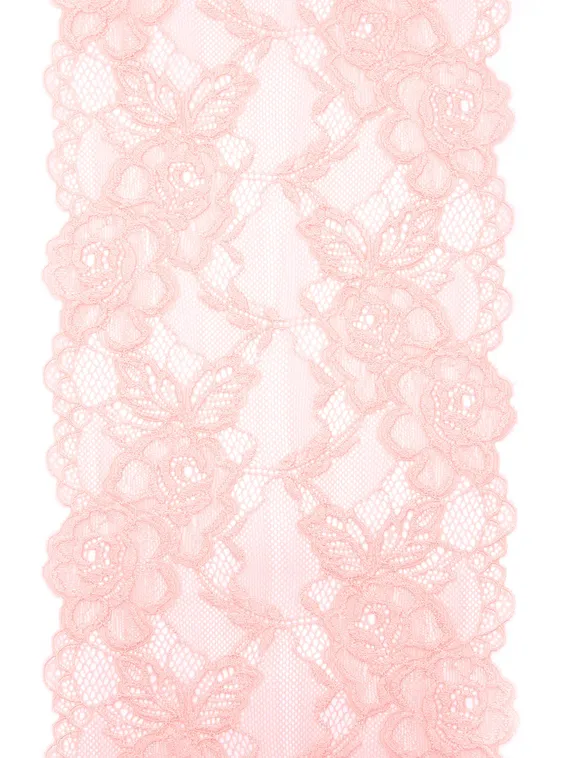 0656 Кружево эластичное 17 см, Италия, персик 081