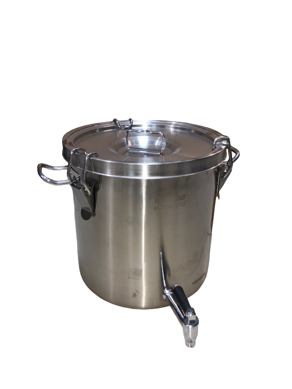 УНИВЕРСАЛЬНЫЙ БАК ИЗ НЕРЖАВЕЙКИ (ВЕДРО-КОНТЕЙНЕР) HAVSCEVHER 36,5 Л с КРАНОМ