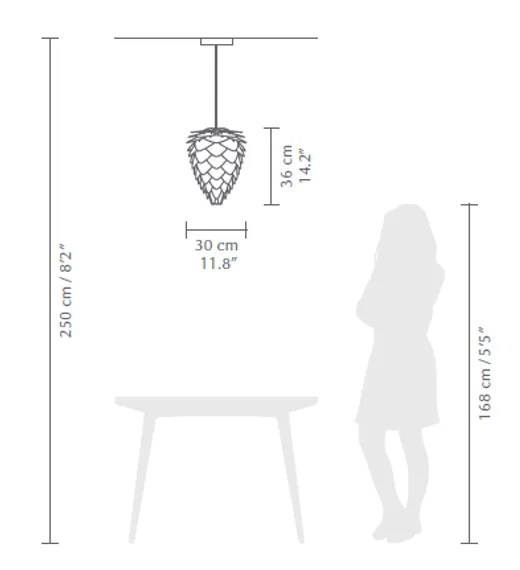 Плафон Umage Conia Mini, Ø30х36 см, медь