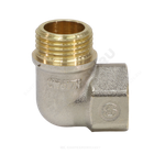 Угольник латунь никель реборда Ду 50 (2") ВР/НР 9006 ГОСТ 32585-2013 Aquasfera 9006-06