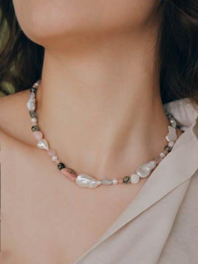 Ожерелье Лесная фея с жемчугом