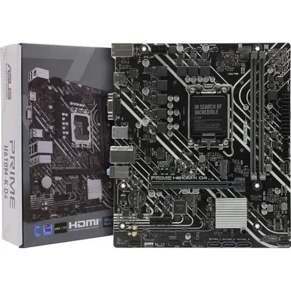 Материнская плата ASUS PRIME H610M-K D4, LGA1700 mATX (PRIME H610M-K D4)