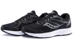 Saucony Cohesion 13 mesh casual low-cut running shoes men's black and white