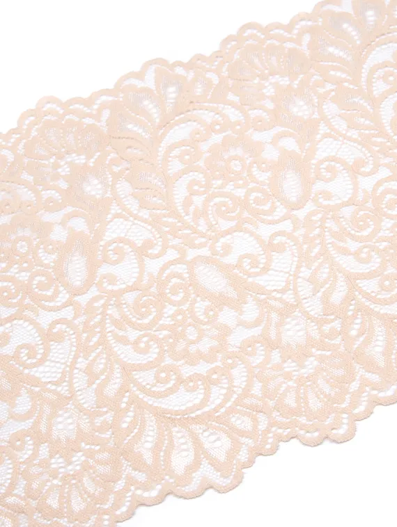 03-268 Кружево эластичное 20 см, телесный 126