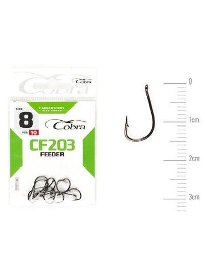 Крючки Cobra FEEDER SPECIALIST серии CF203 размер 008 (упк.10шт.)