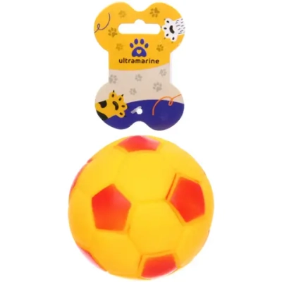 Игрушка резиновая с пищалкой «Догонялки», цвет желтый, 10см (лейбл)