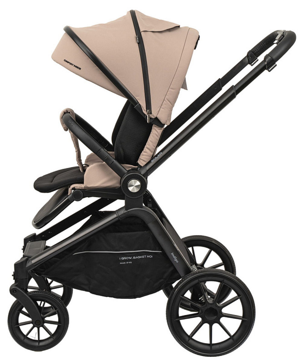 Детская коляска Indigo Solar 3 в 1 бежевый